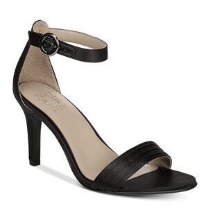 Naturalizer Kinsley 2 Black Satin Heels 8.5